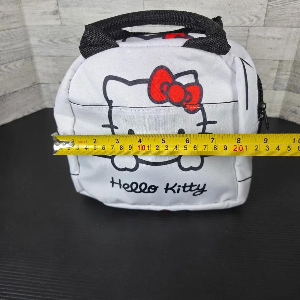 Hello Kitty Insulated Lunch Bag White Red Bow Sanrio Tote Cooler Handbag